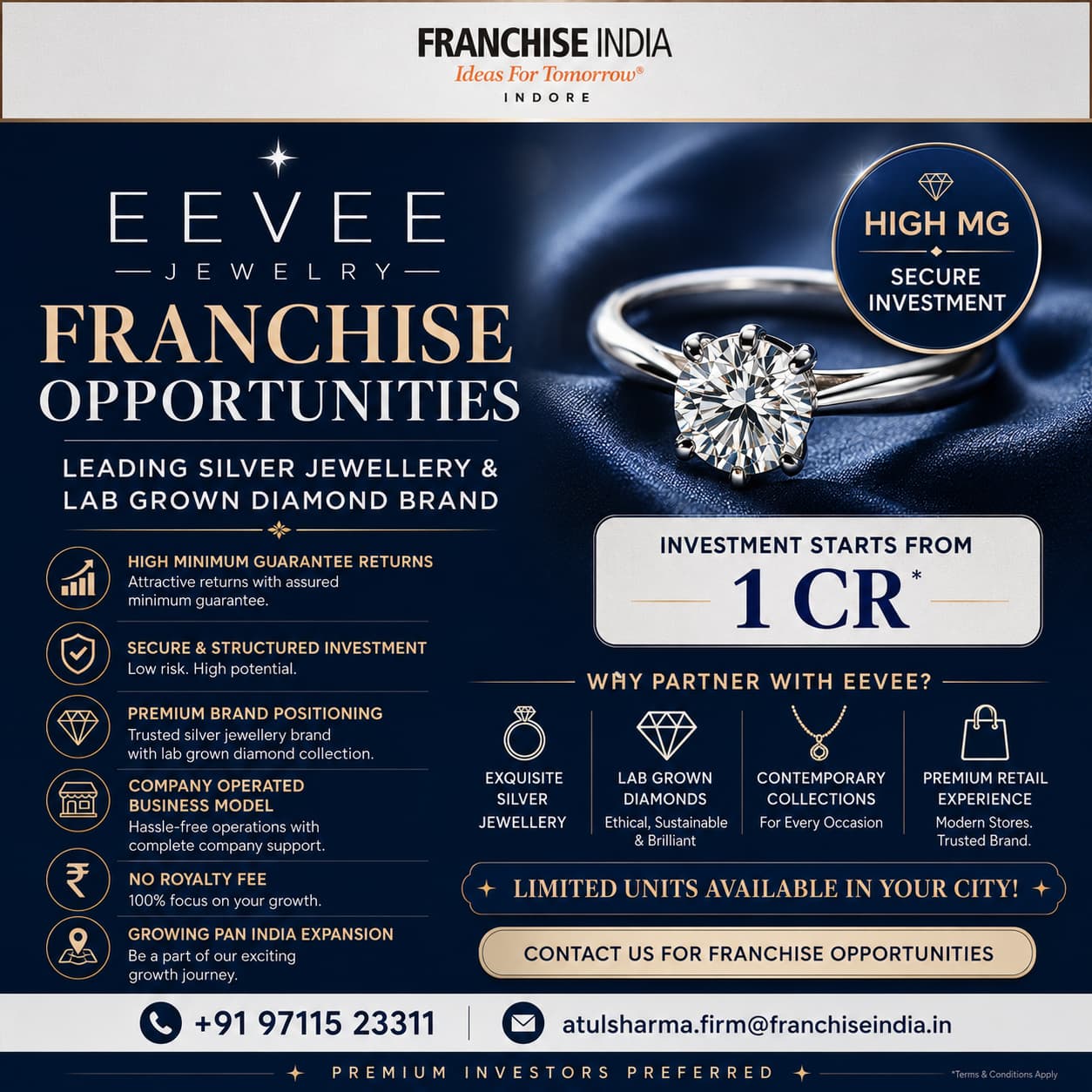 Franchise deal signing in Indore